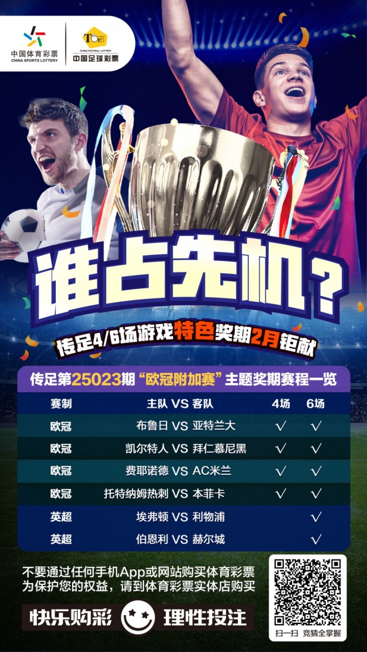  誰占先機？！傳足特色獎期第25023期聚焦歐冠附加賽