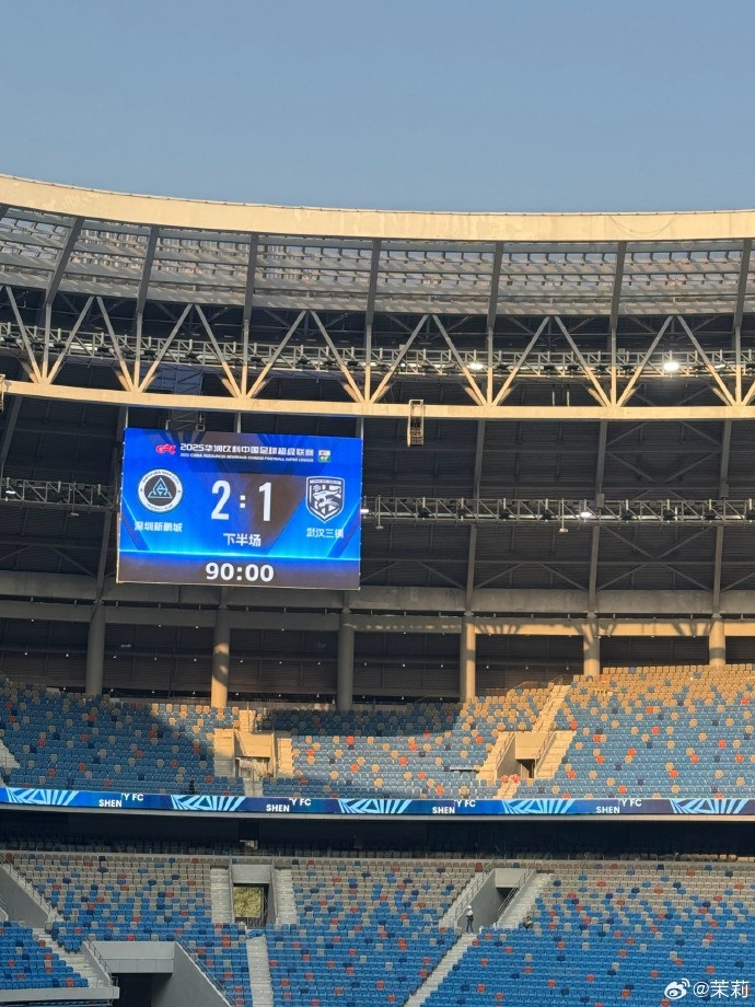  熱身賽：深圳新鵬城在常規(guī)時間2-1勝武漢三鎮(zhèn)，在加時賽2-2戰(zhàn)平