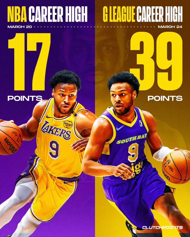  在進步！布朗尼一周內先后創(chuàng)下個人NBA和G聯(lián)盟單場得分新紀錄