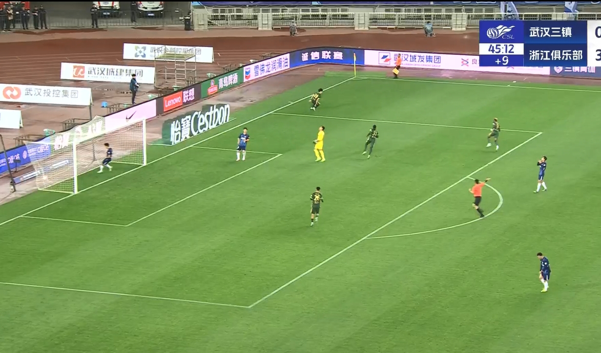  18歲王鈺棟中超處子球！三鎮(zhèn)后防白給，浙江半場4-0領(lǐng)先