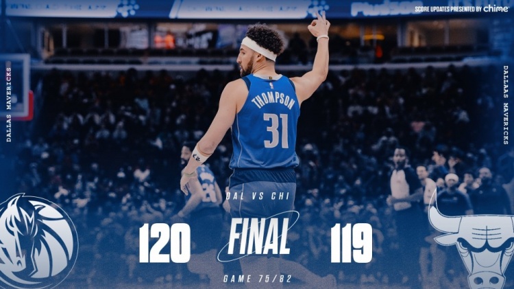  險勝公牛！獨行俠官方曬贏球海報 克萊成為封面人物